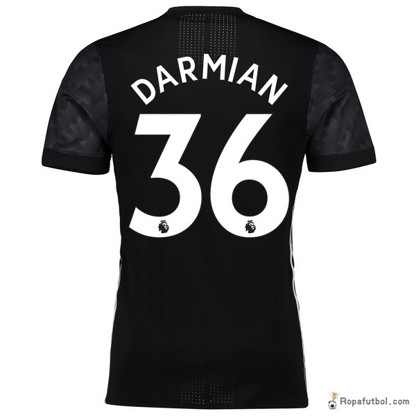 Camiseta Manchester United Replica Segunda Ropa Darmian 2017/18 Negro